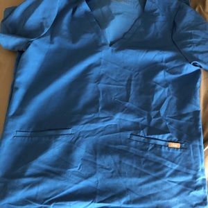 Figs royal blue scrubs yola pants